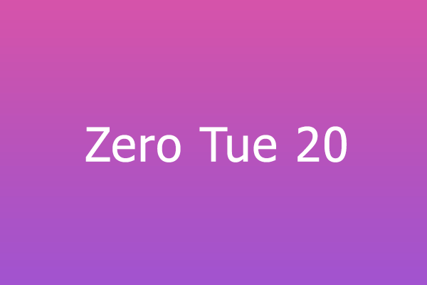 Zero Workshop Tue 20