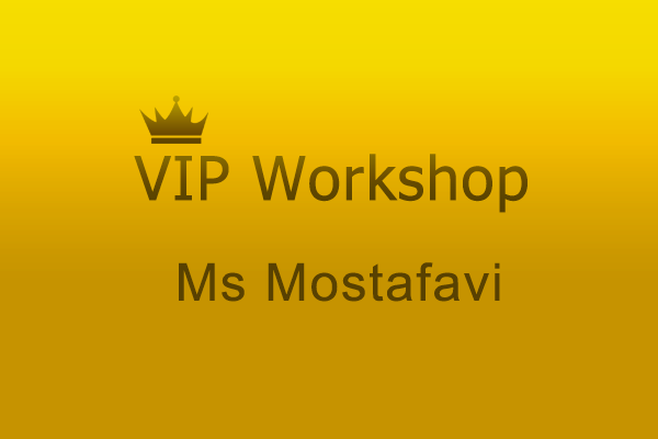 VIP Workshop Ms Mostafavi