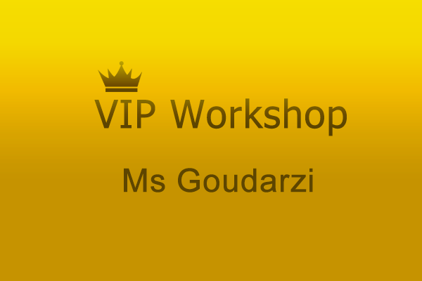 VIP Workshop Ms Goudarzi